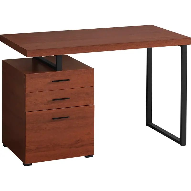 48-Inch Cherry Wood Desk – Compact Workstation 1
