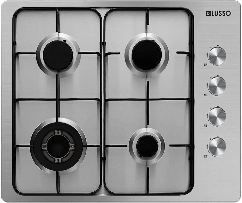 600Mm Gas Cooktop With Stainless Steel Enamel Trivets 1