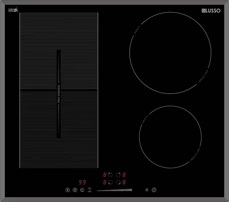600Mm Induction Cooktop Featuring Flexi-Zone Technology 1