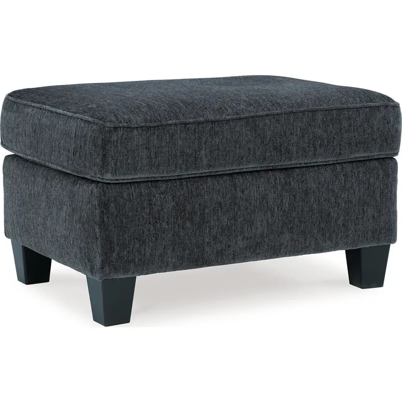Abinger Tufted Ottoman In Smoke Gray Fabric 1