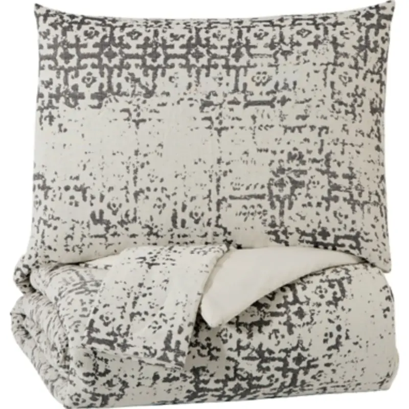 Addey Queen-Size Comforter Set – Coordinating Design 1