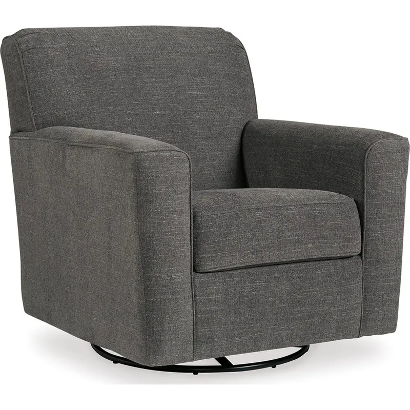 Alcona Charcoal Swivel Office Or Living Room Chair 1