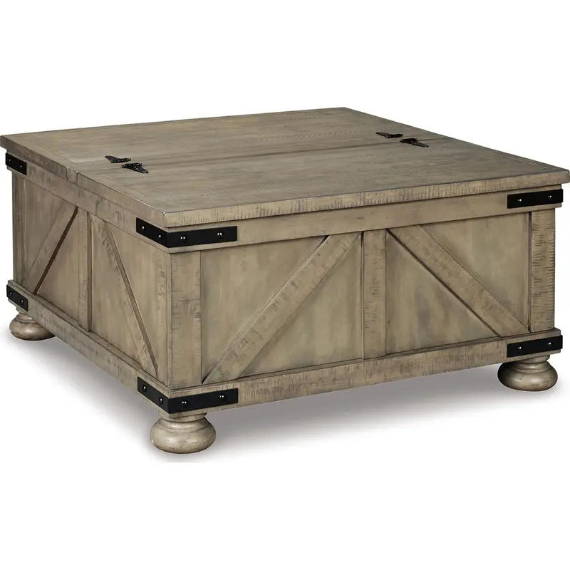 Aldwin Gray Industrial Coffee Table 1