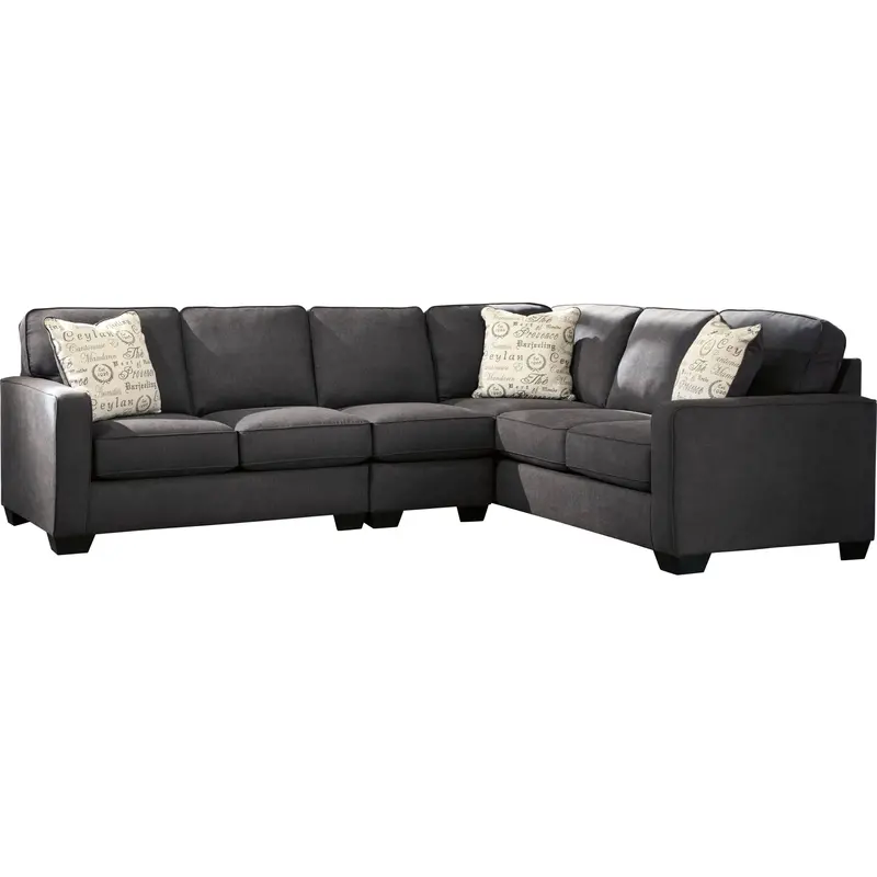 Alenya Charcoal L-Shaped Sectional With Chaise 1