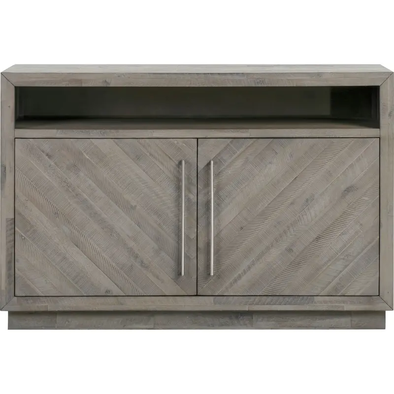 Alexandra Rustic Latte Console Table With Distressed Wood Texture 1