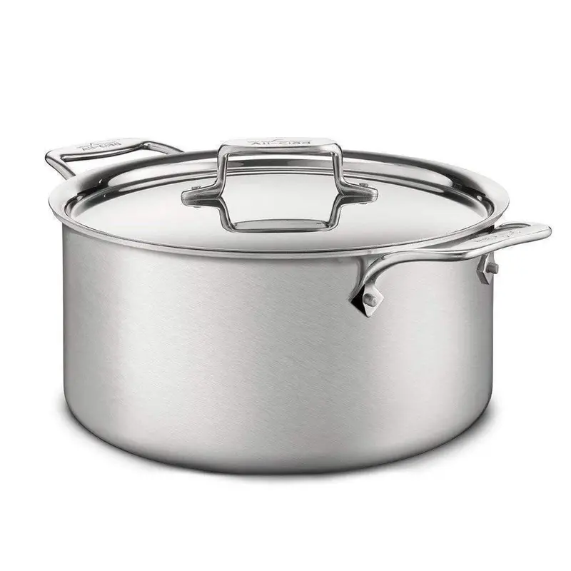 All-Clad D5 Brushed Stainless 12-Quart Stockpot With Ergonomic Handles 1