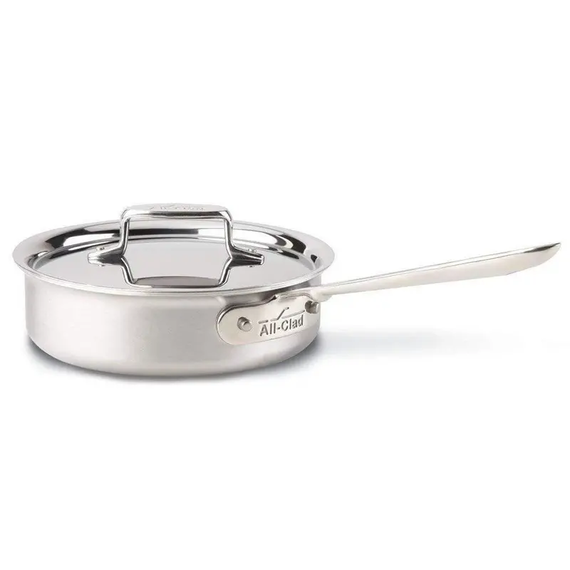 All-Clad D5 Brushed Stainless 3-Quart Sauté Pan With Flared Sides 1