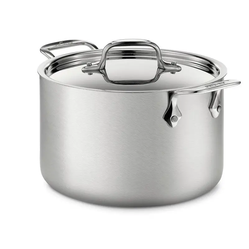 All-Clad D5 Brushed Stainless 4-Quart Soup Pot With Lid 1