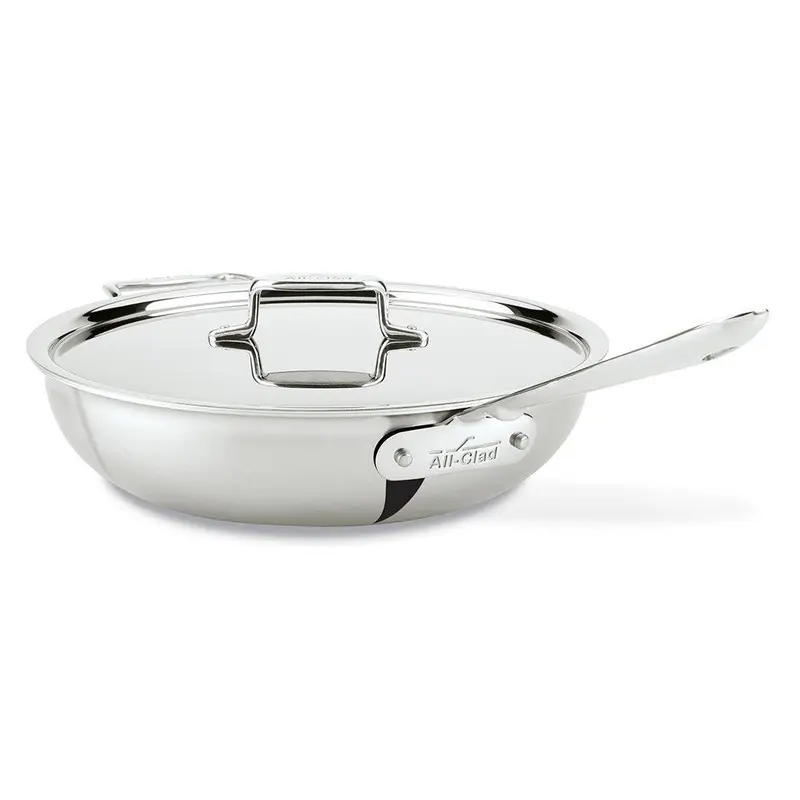 All-Clad D5 Brushed Stainless Weeknight Pan (4 Qt) 1