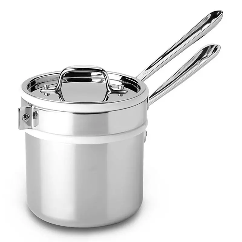 All-Clad Double-Boiler Sauce Pan With Lid (2 Qt) 1