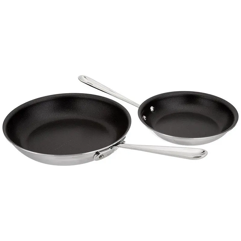 All-Clad Nonstick Fry Pan Set – Stainless Reinforced 1