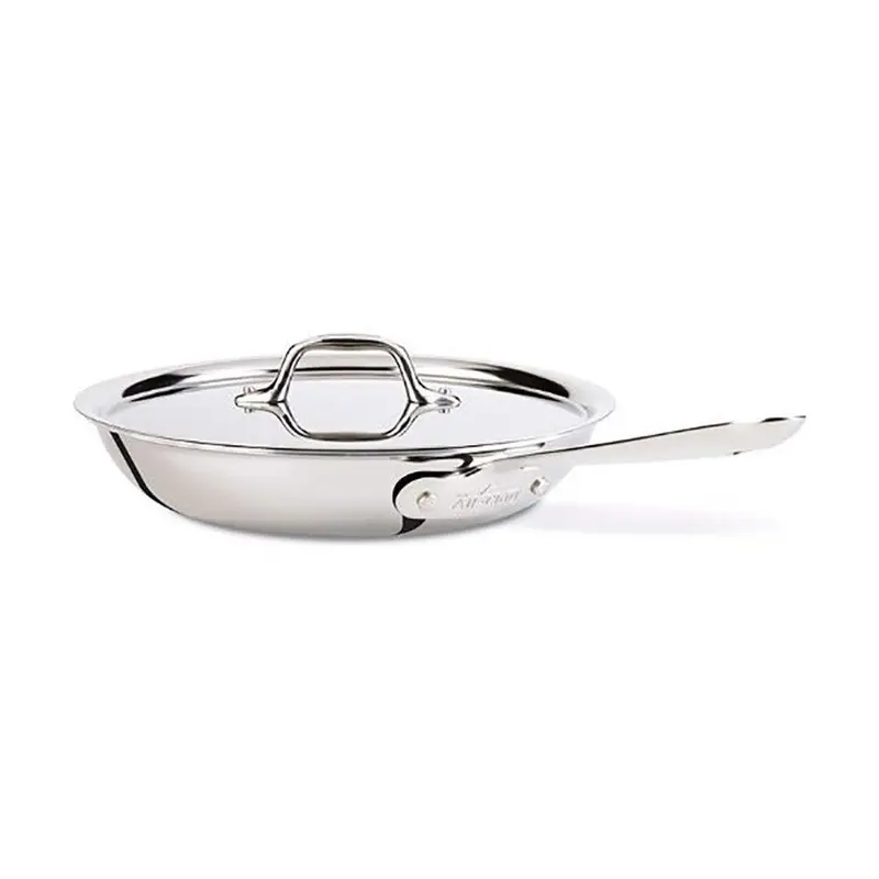 All-Clad Stainless 10-Inch Fry Pan With Glass Lid 1