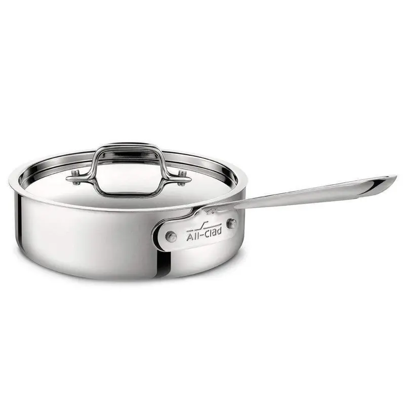 All-Clad Stainless 3-Quart Sauté Pan With Secure-Fit Lid 1