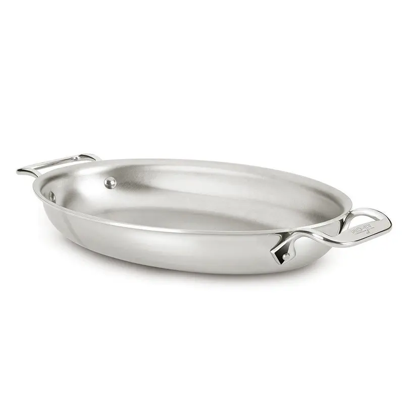 All-Clad Stainless Steel Oval Au Gratin Dish 1