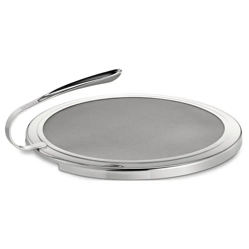 All-Clad Stainless Steel Splatter Screen Featuring Ergonomic Curved Handle 1