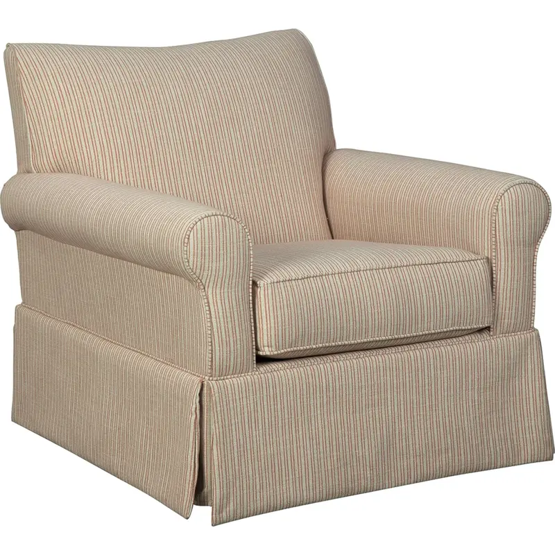 Almanza Cinnamon Leather Swivel Chair 1