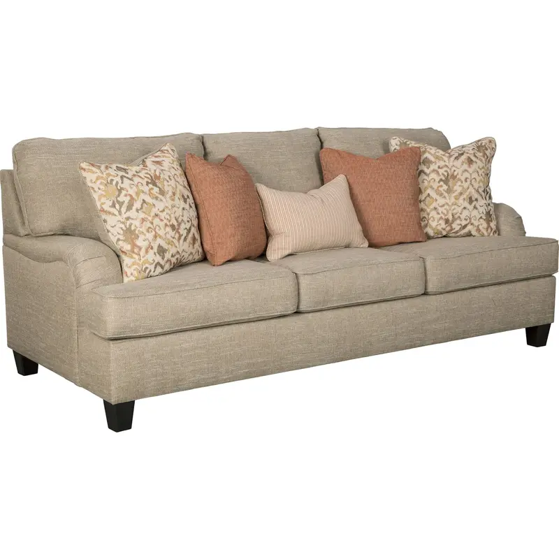 Almanza Wheat-Finished Queen Sleeper Sofa 1