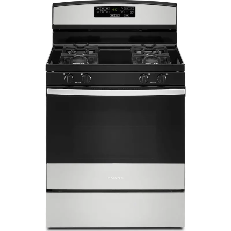 Amana Agr6603Sms 30-Inch Stainless Steel Gas Range With Self-Cleaning Oven 1