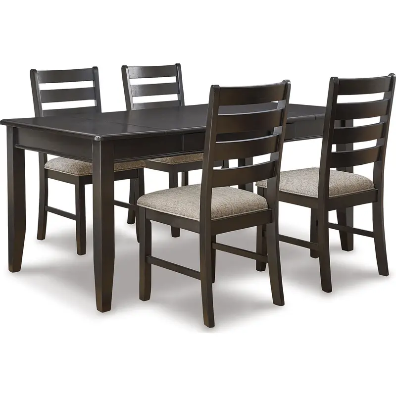 Ambenrock Modern Dining Table And Chair Set 1