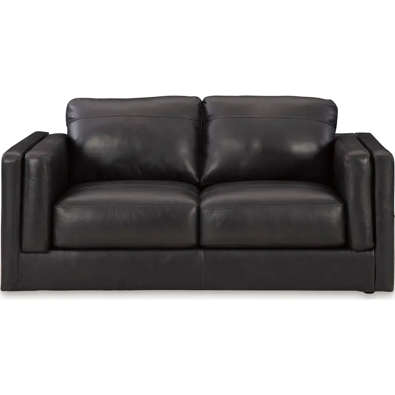 Amiata Onyx Loveseat – Sleek Upholstered Two-Seater Sofa 1
