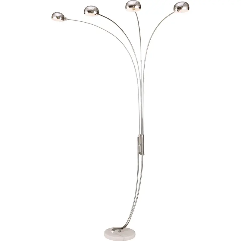 Arcus Tall Silver Floor Lamp – 88-Inch Adjustable Standing Light 1