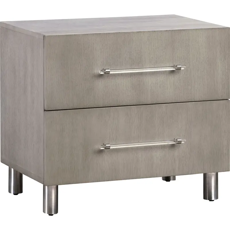 Argento Nightstand – Modern Metallic Accent Table 1