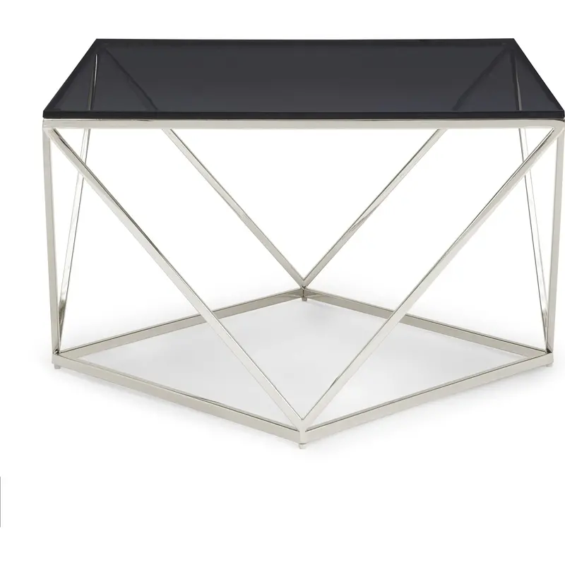 Aria Smoked Wood Coffee Table – Mid-Century Inspired Design 1