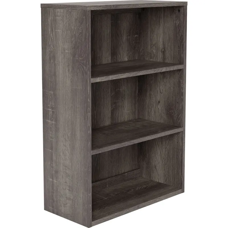 Arlenbry Medium Bookshelf – Gray Modern Display Cabinet 1