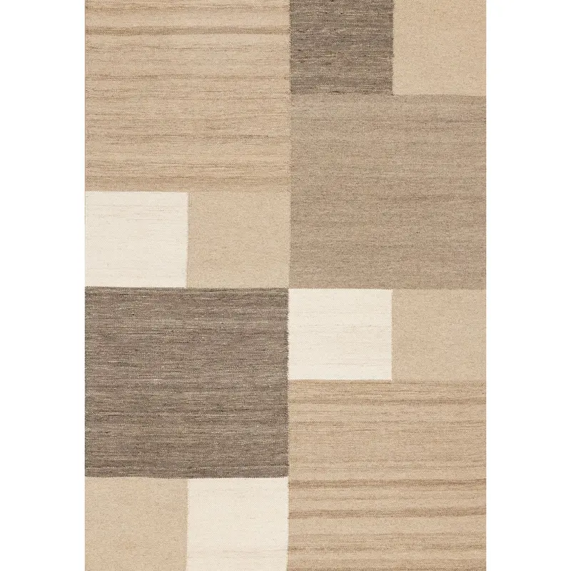 Ascent Contemporary Area Rug – Geometric Pattern In Earthy Tones 1