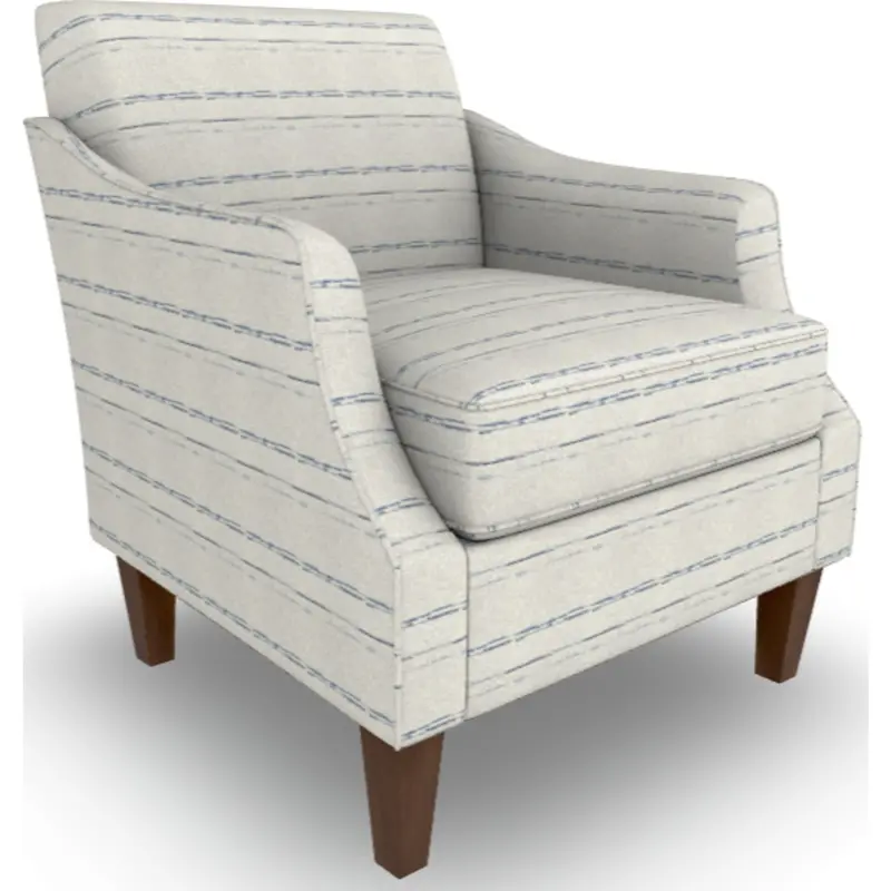 Ashelle Marine Blue Accent Chair – Tailored Silhouette With Premium Fabric 1