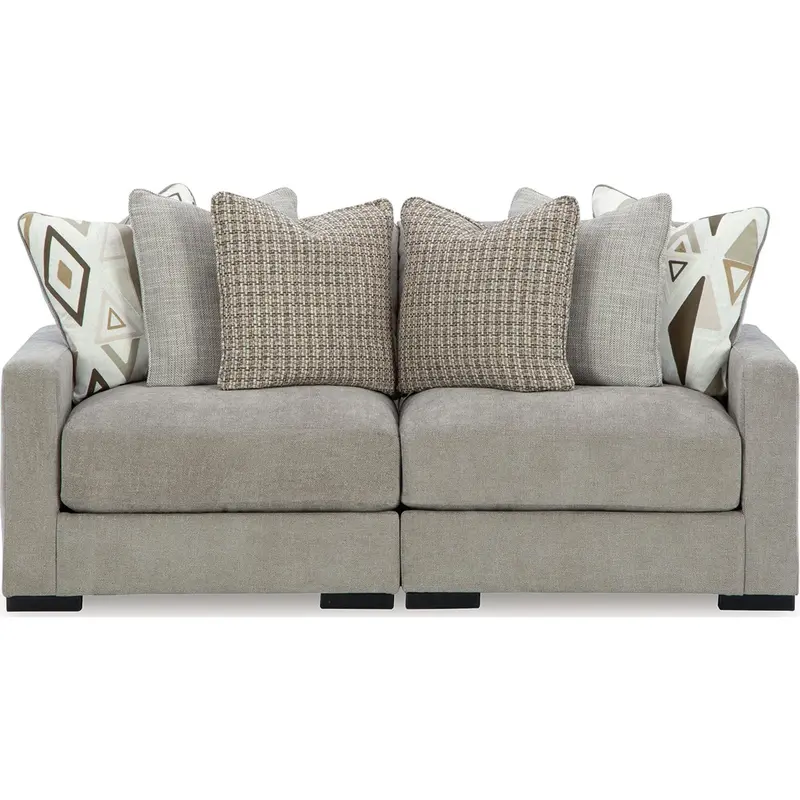 Aslan Court Flax-Tone 2-Piece Sectional Sofa – L-Shaped Fabric Seating For Small To Medium Spaces 1