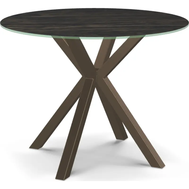 Asterisk Dining Table With Black Marble Top – Modern Rectangular Design 1