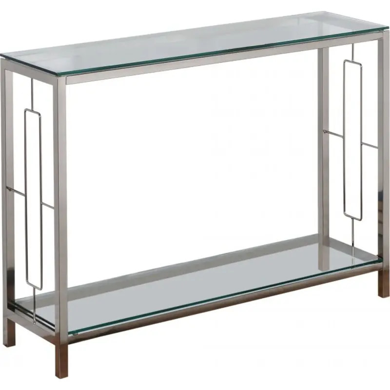 Athena Chrome-Finished Console Table 1