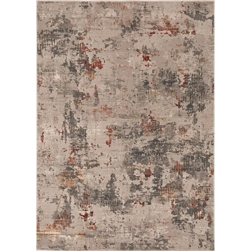 Aura Brick And Grey Wonder Area Rug (5' X 8') 1