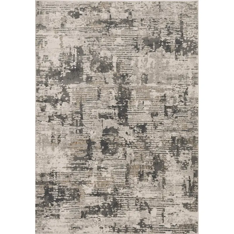 Aura Grey Serenity Textured Area Rug (5' X 8') 1