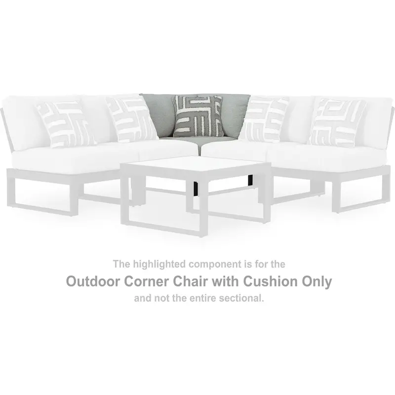 Beachloft Black And Gray Outdoor Modular Corner Seating With Cushions 1