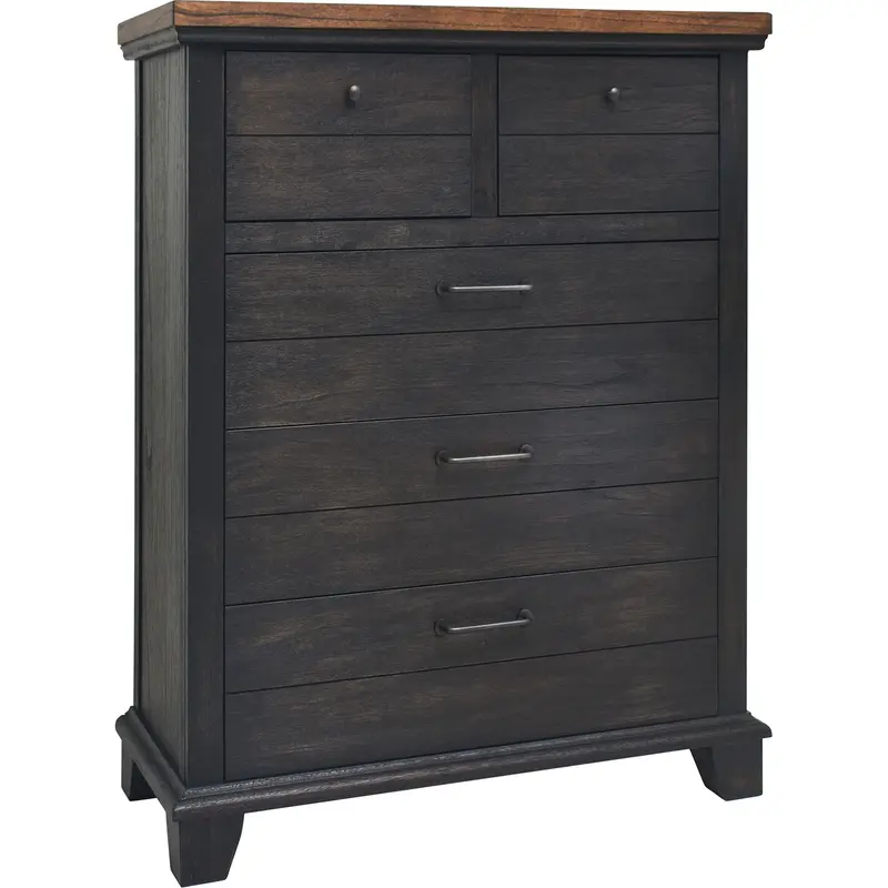 Bear Creek Tall Chest With Chocolate And Honey-Smoke Finish 1