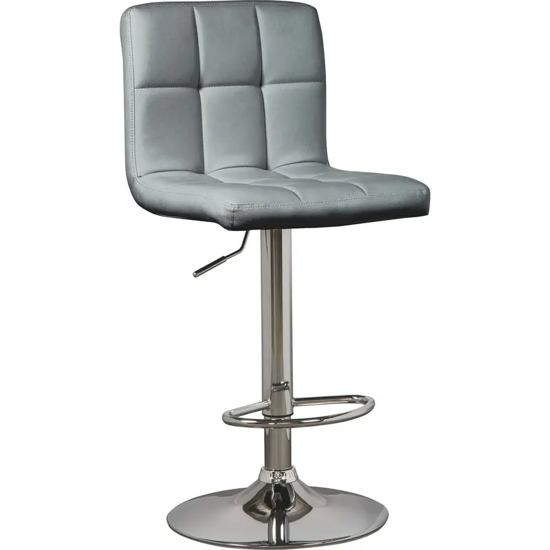 Bellatier Adjustable Gray Bar Stool – Ergonomic Height Control (Model D120-830) 1