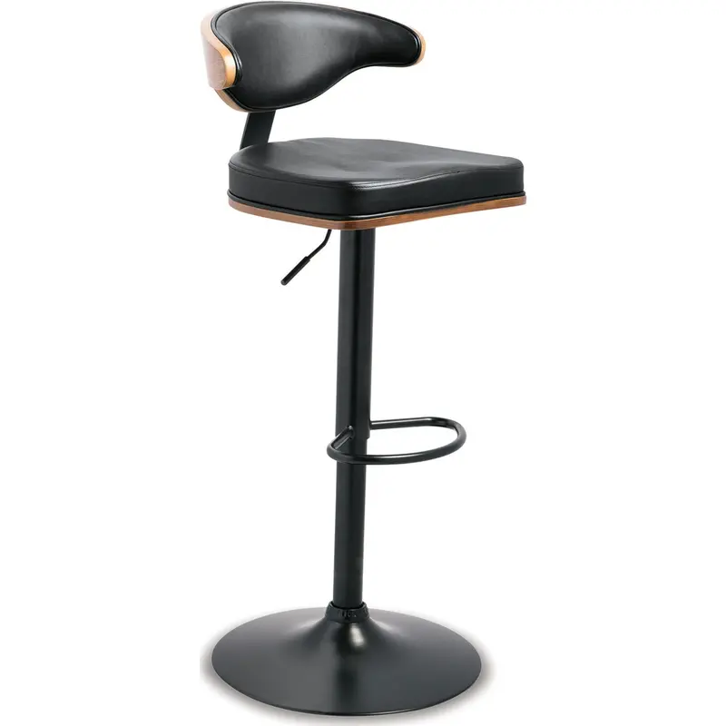 Bellatier Brown-And-Black Adjustable Swivel Stool (D120-330) 1