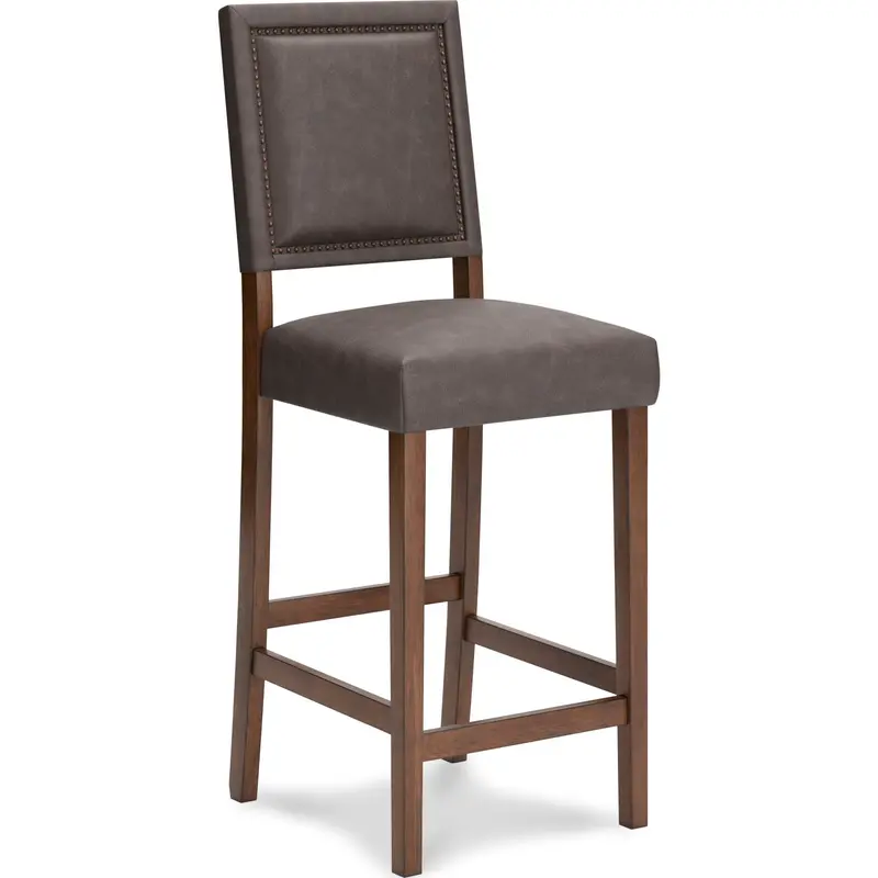 Benmara Grayish-Brown And Brown Bar Stool – Model D466-130 1
