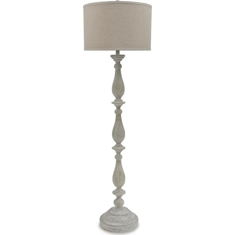 Bernadate Whitewash Floor Lamp – 61.13 Inches Tall 1