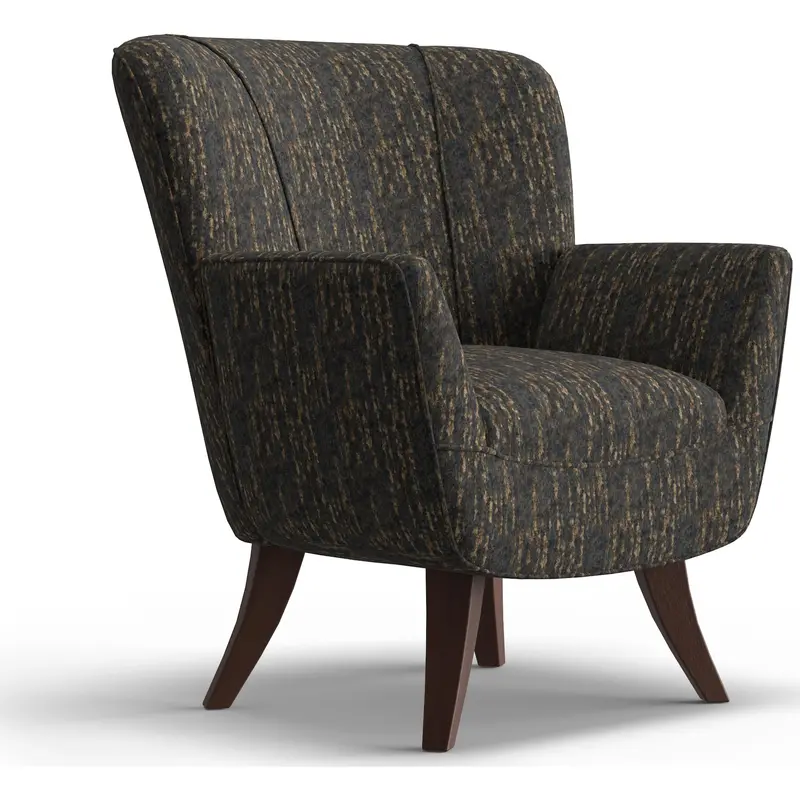 Bethany Earth-Tone Fabric Accent Chair 1