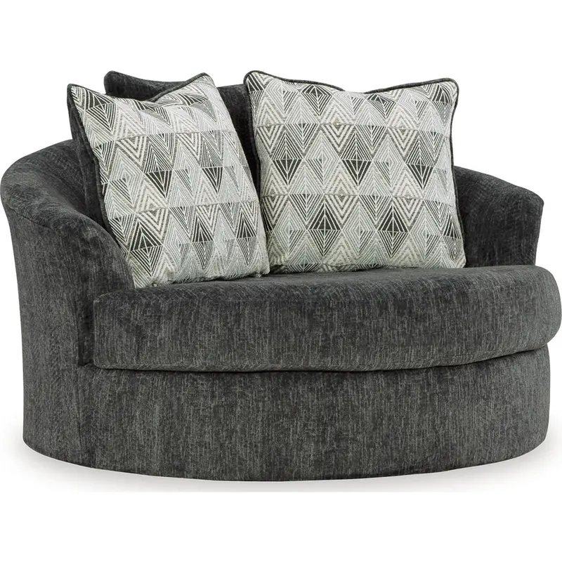 Biddeford Ebony Swivel Armchair 1