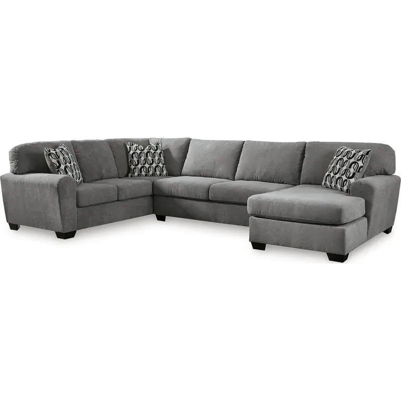 Birkdale Court 3-Piece Chaise Sectional – Contemporary Style 1