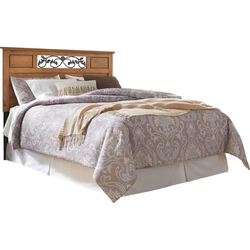 Bittersweet Rustic Pine Queen Panel Headboard – Distressed Finish 1