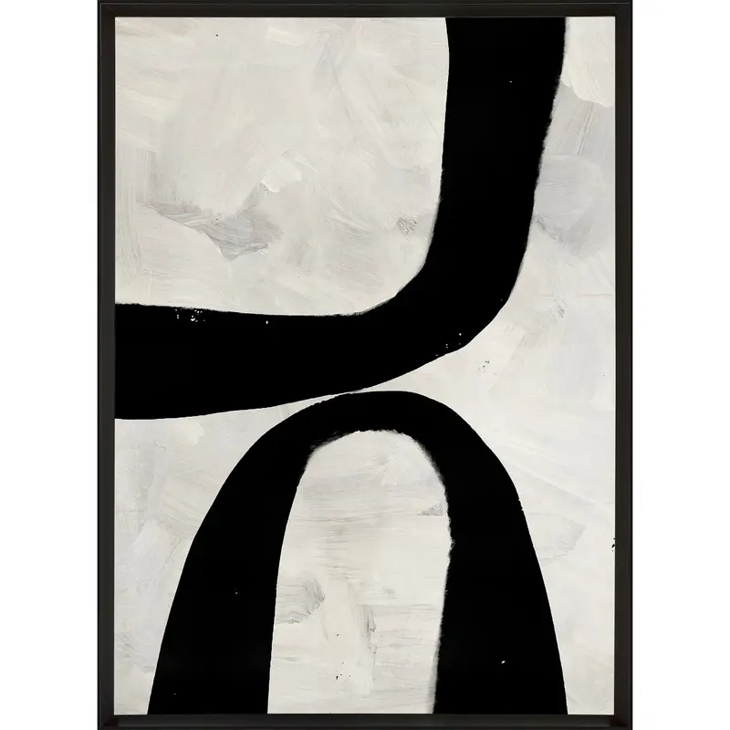 Black Lines I Modern Abstract Wall Art Print – 22" X 30" 1