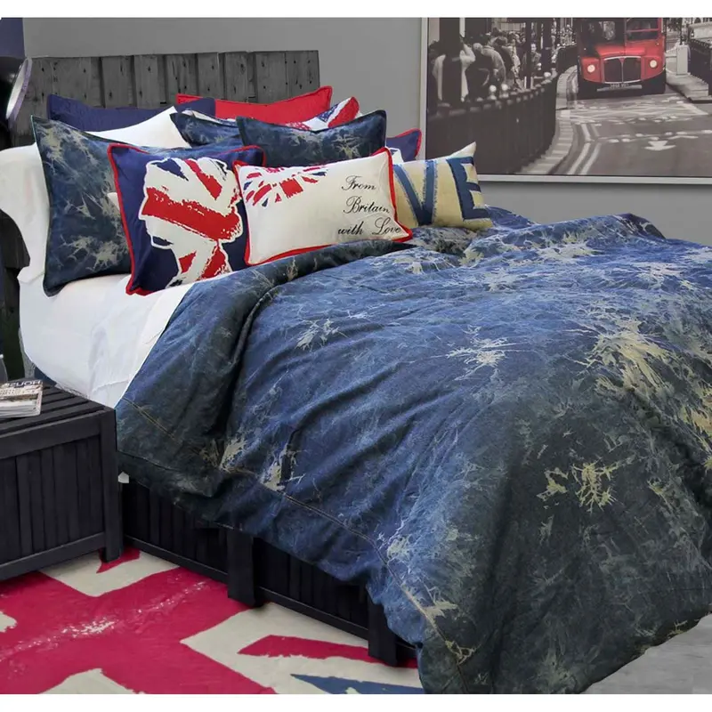 Blake Reversible Duvet Set – Soft Cotton Cover With Matching Shams 1