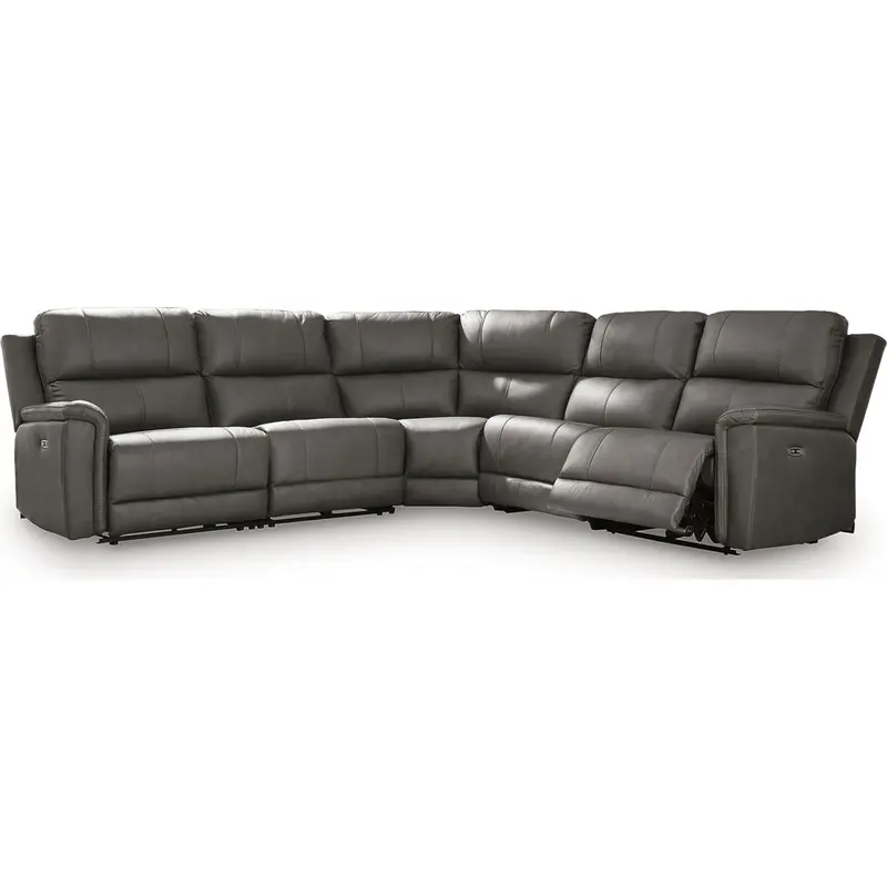 Bleckley Anchor-Color 5-Piece Power Reclining Sectional 1