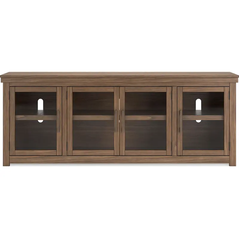 Boardernest Media Console Tv Stand – Rustic Brown Finish 1