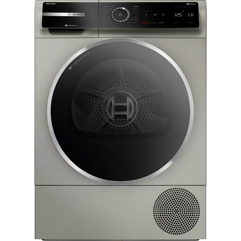 Bosch 800 Series Heat Pump Dryer In Pearl Steel (Wqb245Axuc) 1
